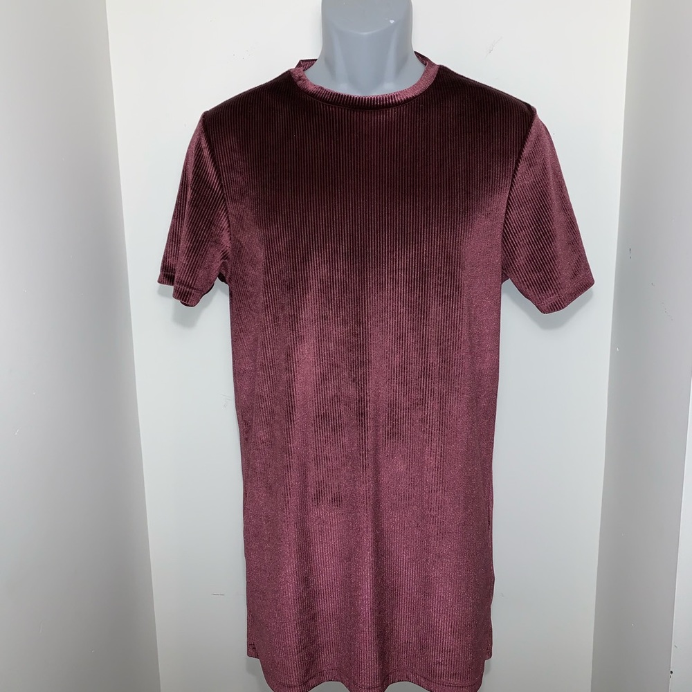 ASOS longline Velour T-shirt